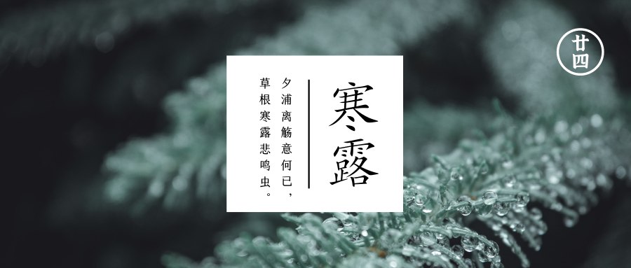 寒露  金风玉露气凝霜